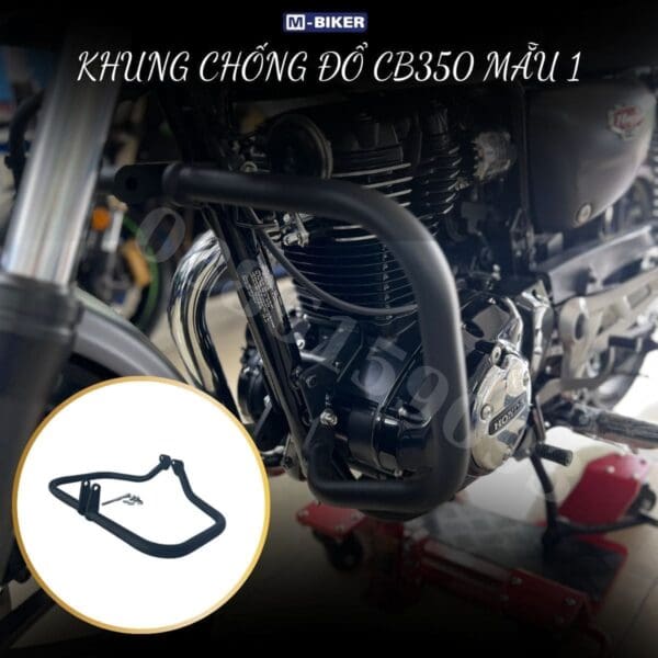 khung chống đổ cb350 mẫu 1