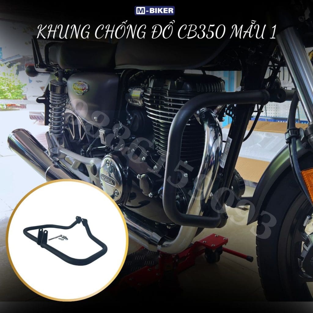 khung chống đổ cb350 mẫu 1