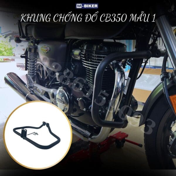 khung chống đổ cb350 mẫu 1