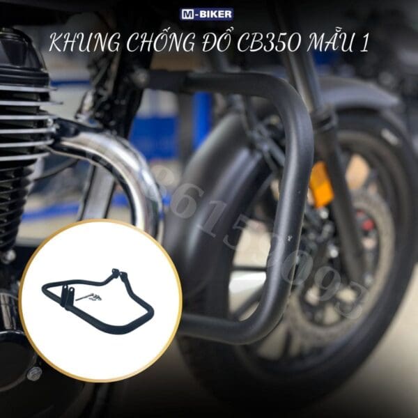 khung chống đổ cb350 mẫu 1