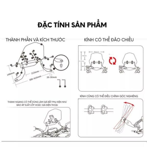 kính chắn gió w175