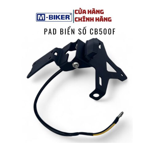 Pad biển số CB500F, pát biển số Honda CB500F gập 2 chiều có đèn trợ sáng