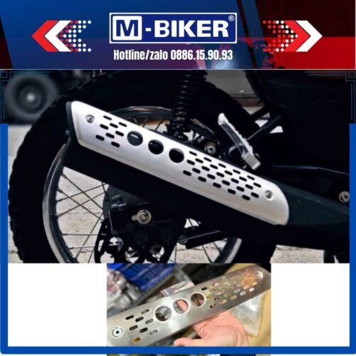 Ốp bô pg1,ốp chống nóng bô pg1,ốp bô inox pg1 hàng chính hãng Mbiker.