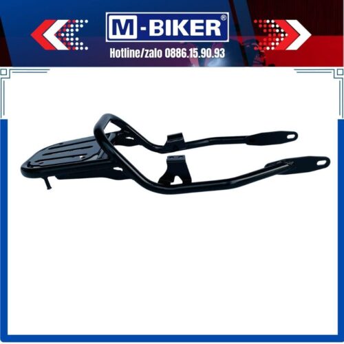 Baga triumph T100 chính hãng Mbiker sơn tĩnh điện đen bóng có vị trí gắn thùng sau