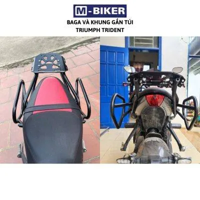 Baga gắn khung túi Triumph Trident 660, dễ dàng lắp đặt tại nhà