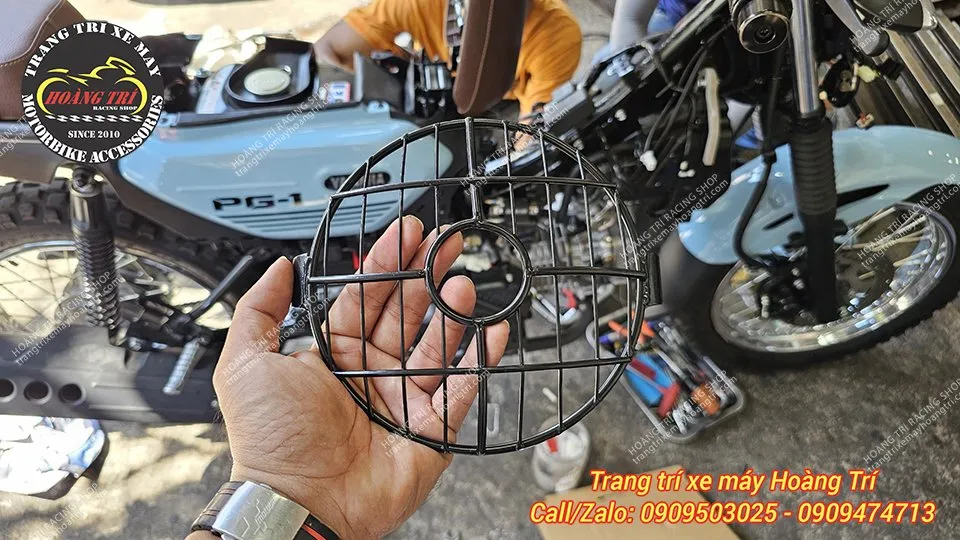 Cận cảnh lưới bảo vệ đèn pha PG1