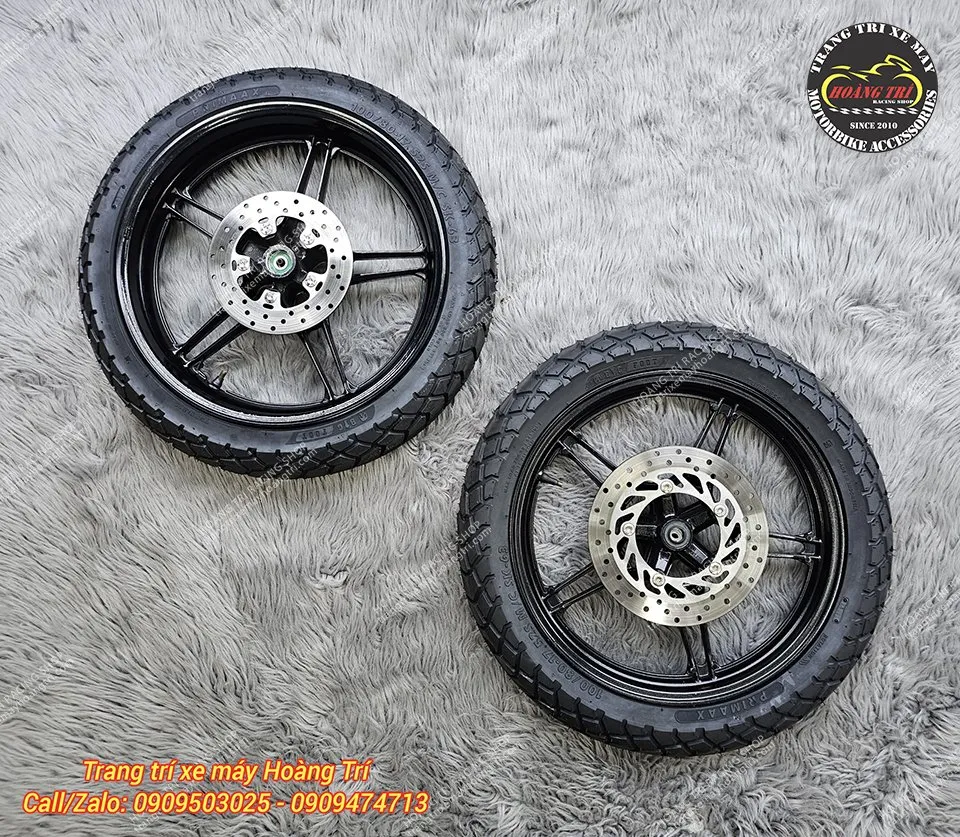 Cặp mâm Exciter 150 đã được độ đĩa trước sau cho xe PG-1