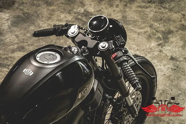 Gương chiếu hậu gù trên XSR 155 độ cafe racer