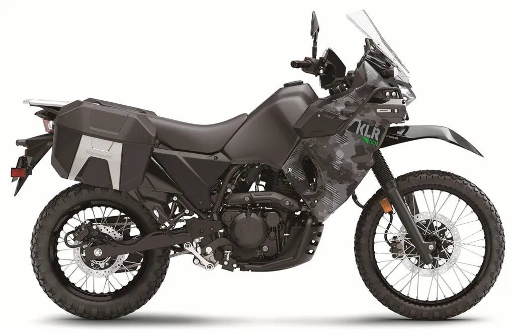 Kawasaki KLR650 Adventure với thùng hông và thùng sau