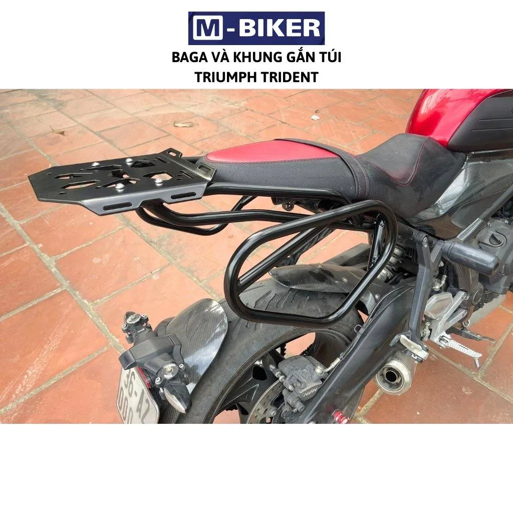 Khung đỡ baga Tiger với thiết kế ôm sát, tăng tính thẩm mỹ cho xe