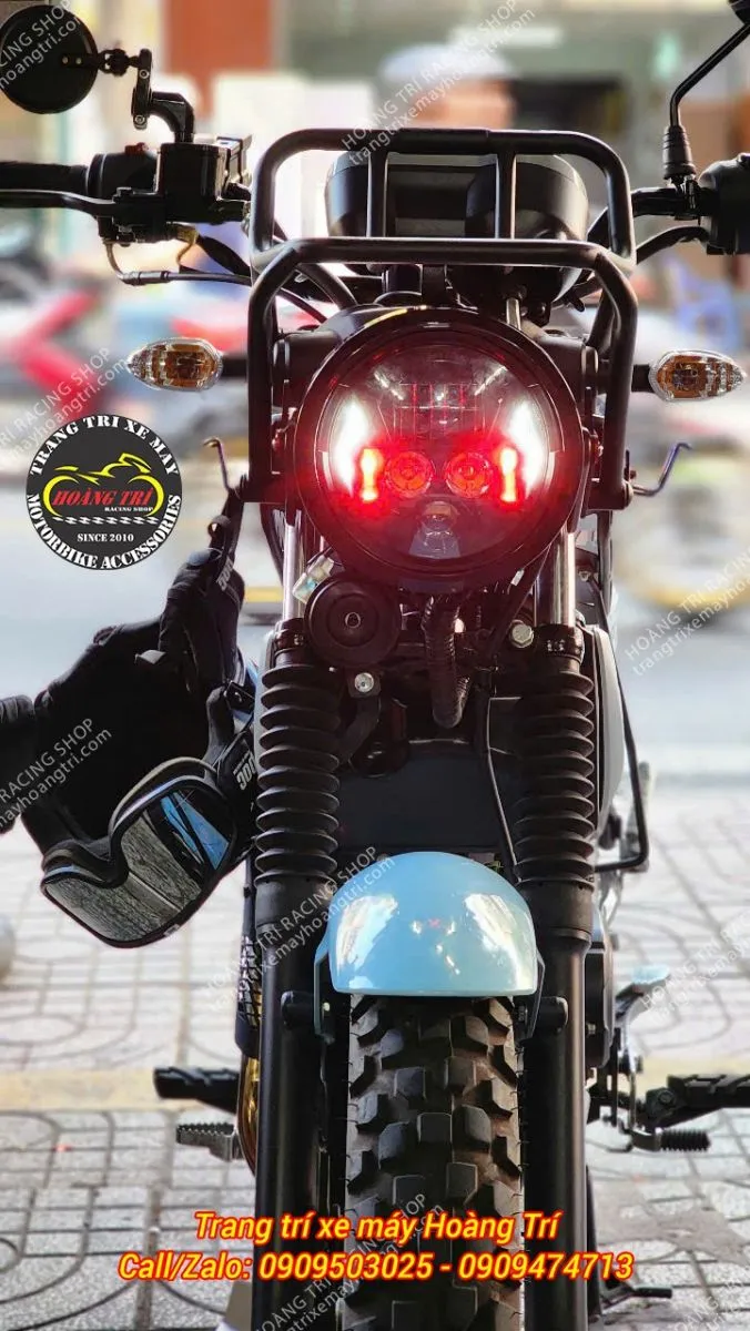 Mẫu đèn bi LED trợ sáng V6 được nâng cấp cho xe