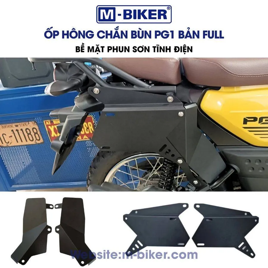Ốp hông xe PG1 Mbiker trên xe
