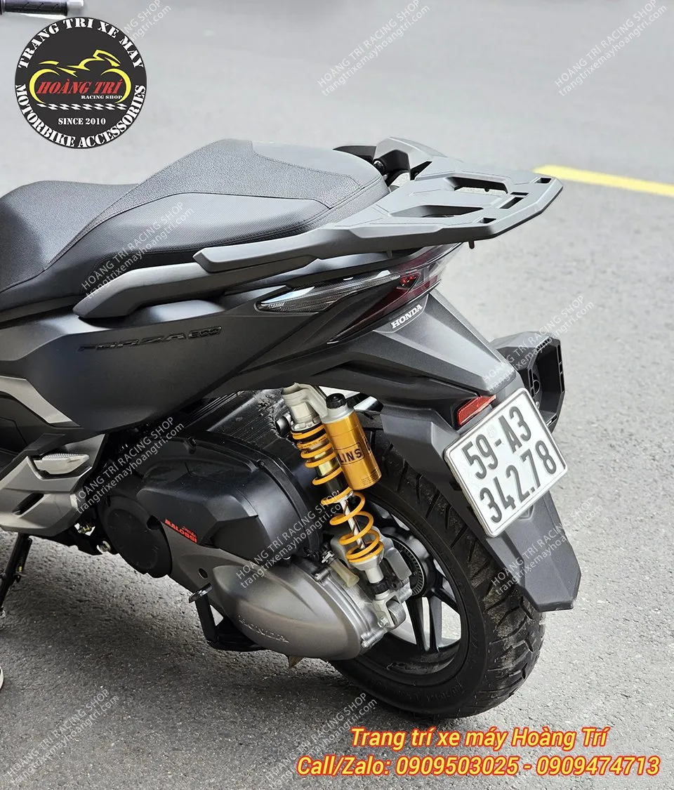 ​​Sản phẩm sau khi được lắp đặt cho xe Forza 300
