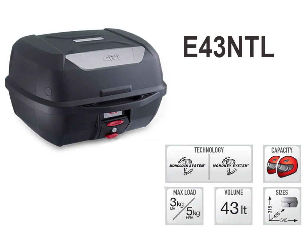 Thùng Givi E43NTL trên xe SH, một lựa chọn tương tự cho BeAT