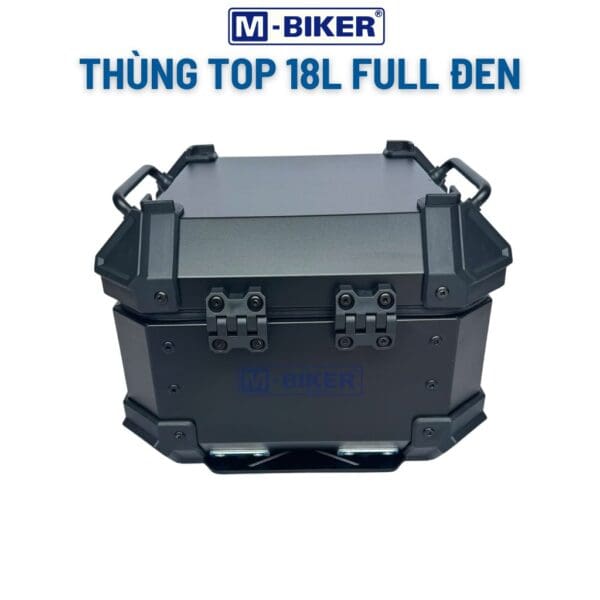 Thùng Top 18L Mbiker Full Đen Chất Liệu Nhôm Gắn Sau Xe Máy - Ảnh 9