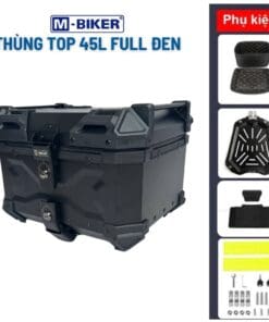 Thùng top 45l mbiker, thùng nhôm sau xe máy