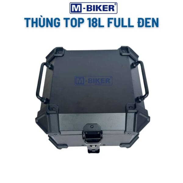 Thùng Top 18L Mbiker Full Đen Chất Liệu Nhôm Gắn Sau Xe Máy - Ảnh 7
