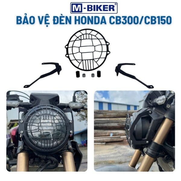 Bảo Vệ Đèn Honda CB300 CB150 Ốp Đèn Pha Mbiker - Ảnh 9