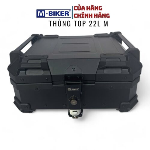Thùng top, thùng sau, hộp đựng đồ xe máy moto vỏ nhôm dày 2mm dung tích 22L