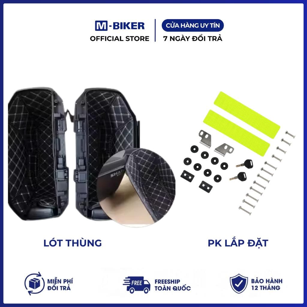 Cặp Thùng Hông 25L Nhôm. Chống Nước M-Biker - Ảnh 3