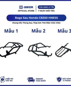 Honda CB350 Baga Sau M-Biker. Khung Gắn Thùng Sau, Thép Sơn Tĩnh Điện Chắc Chắn