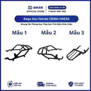 Honda CB350 Baga Sau M-Biker. Khung Gắn Thùng Sau, Thép Sơn Tĩnh Điện Chắc Chắn