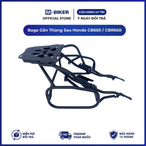 HONDA CB650,CBR650 Baga Gắn Thùng Sau Có Tay Dắt M-Biker