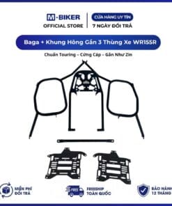 Combo Baga Và Khung Hông Gắn 3 Thùng Xe Yamaha WR155R M-Biker