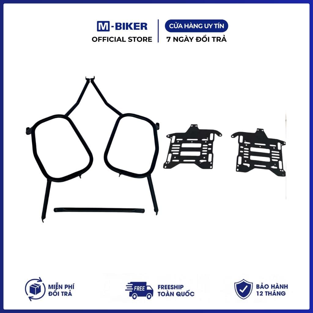 Combo Baga Và Khung Hông Gắn 3 Thùng Xe Yamaha WR155R M-Biker - Ảnh 4