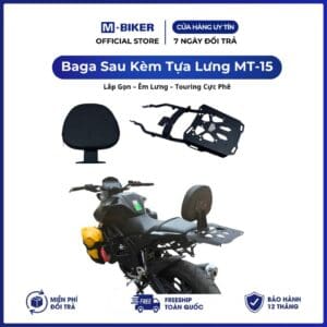 Baga Sau Gắn Kèm Tựa Lưng Yamaha MT15 M-Biker