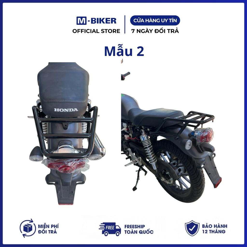 Honda CB350 Baga Sau M-Biker. Khung Gắn Thùng Sau, Thép Sơn Tĩnh Điện Chắc Chắn - Ảnh 9