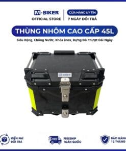 Thùng TOP 45L Nhôm cao cấp, Chống Nước M-Biker