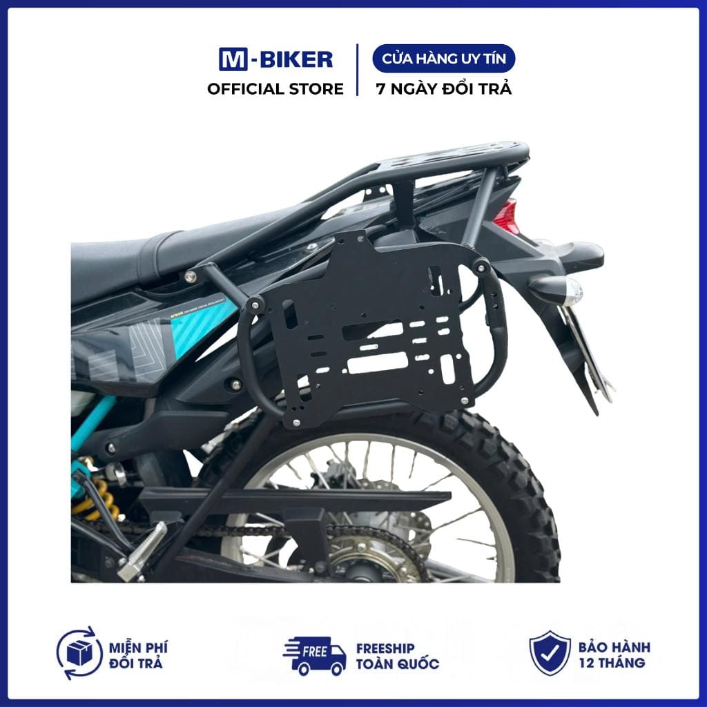Combo Baga Và Khung Hông Gắn 3 Thùng Xe Yamaha WR155R M-Biker - Ảnh 6