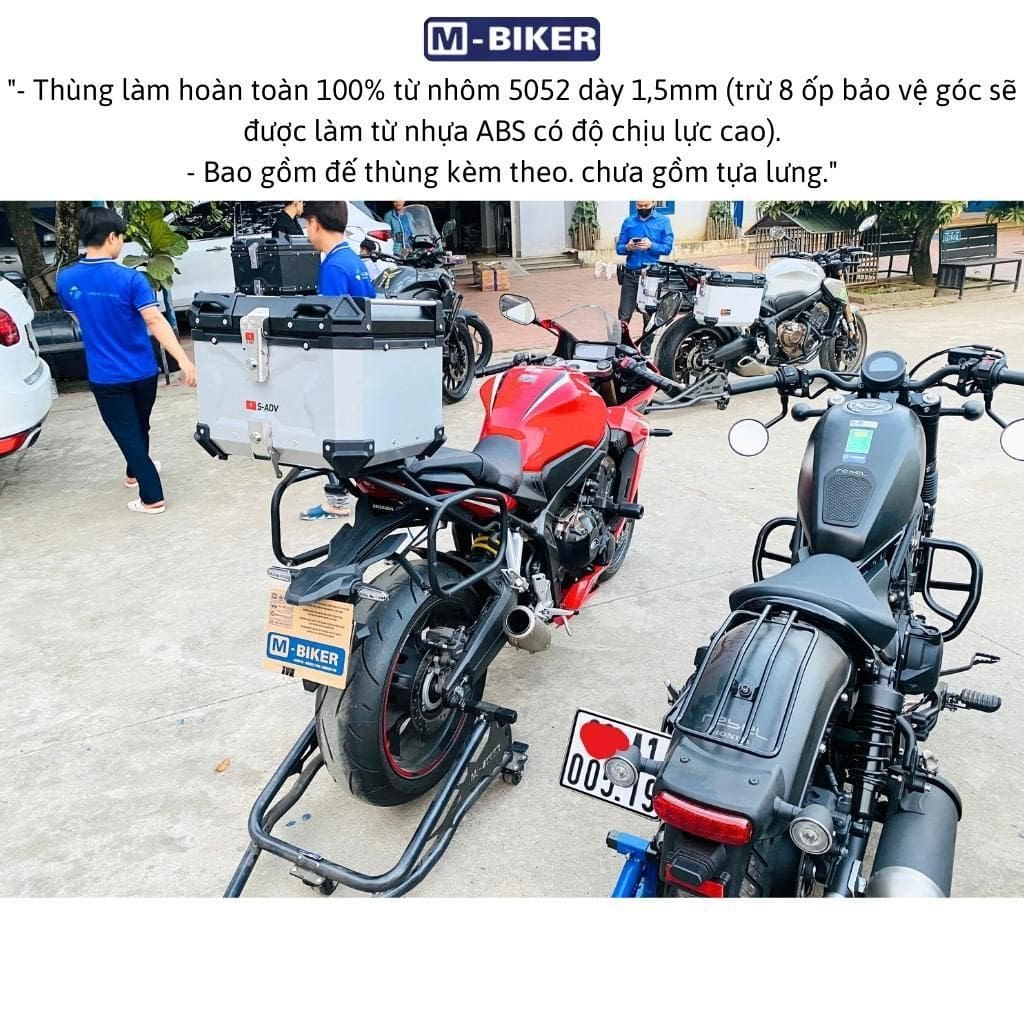 Thùng Top 45L Mbiker - Ảnh 6