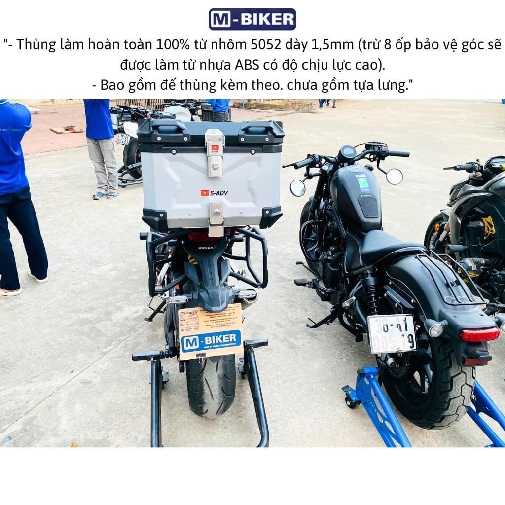 Thùng Top 45L Mbiker - Ảnh 3