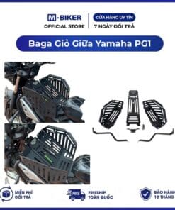 Baga Giỏ Giữa Yamaha PG1 Ghép M-Biker. Thép, CNC, Sơn Tĩnh Điện