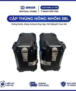 Cặp Thùng Hông 38L Nhôm. Chống Nước M-Biker