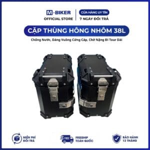Cặp Thùng Hông 38L Nhôm. Chống Nước M-Biker