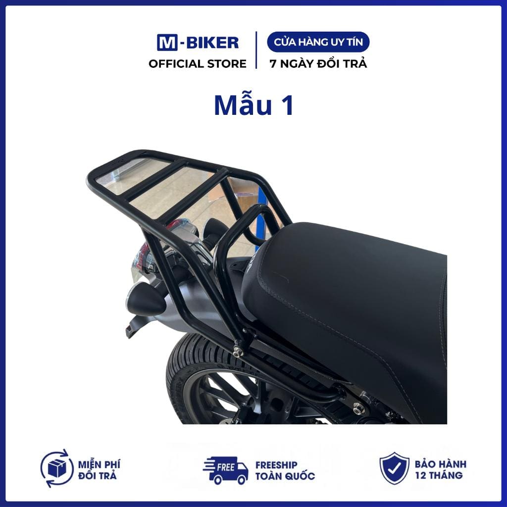 Honda CB350 Baga Sau M-Biker. Khung Gắn Thùng Sau, Thép Sơn Tĩnh Điện Chắc Chắn - Ảnh 3