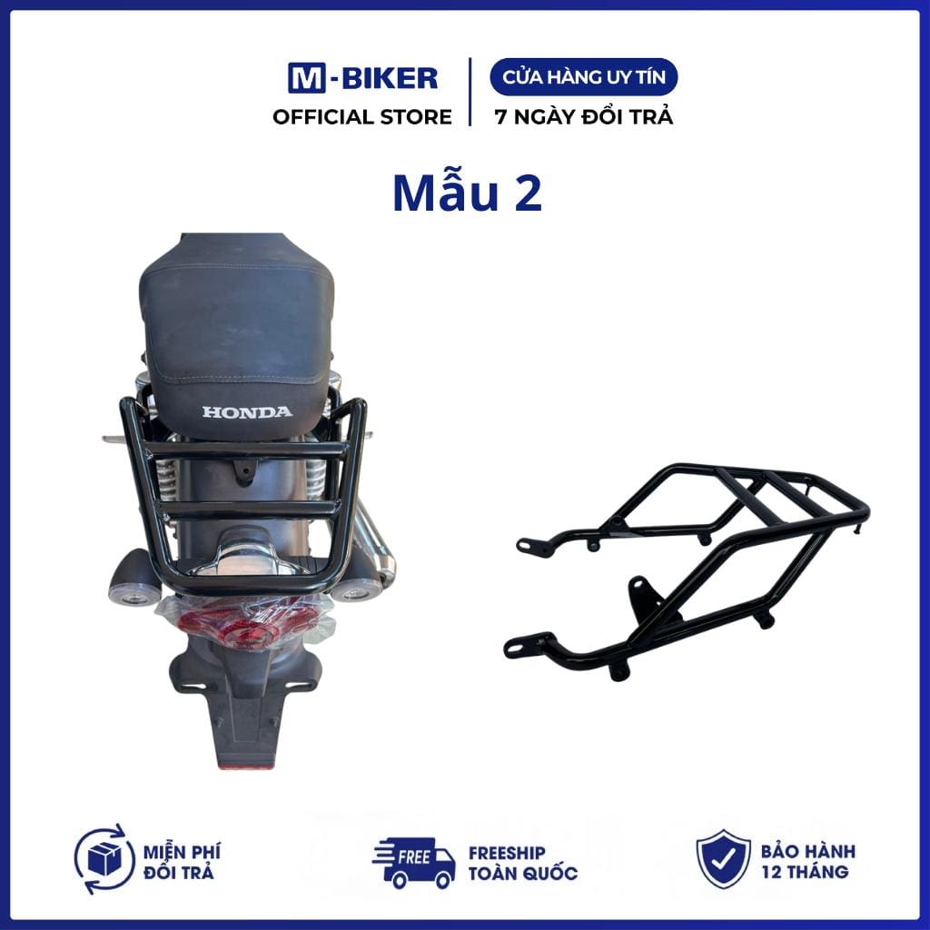 Honda CB350 Baga Sau M-Biker. Khung Gắn Thùng Sau, Thép Sơn Tĩnh Điện Chắc Chắn - Ảnh 4