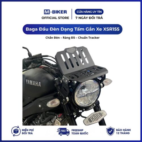 Baga Đầu Đèn Dạng Tấm Gắn Xe YAMAHA XSR155 M-Biker