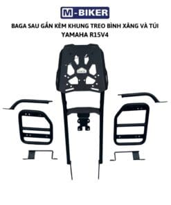 Baga R15 V4 Baga sau Yamaha R15 V4 gắn kèm khung treo bình xăng và túi