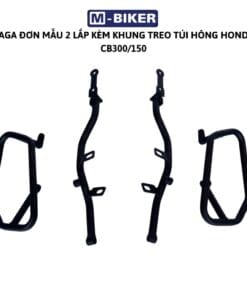 Baga gắn kèm khung treo túi honda cb150/300 Khung treo túi gắn kèm baga cụt honda cb150/300