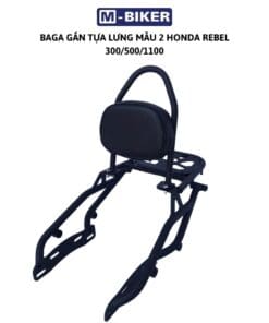 Baga honda rebel 300,500,1100 mẫu 2 gắn thùng hông túi hông bình nhiên liệu