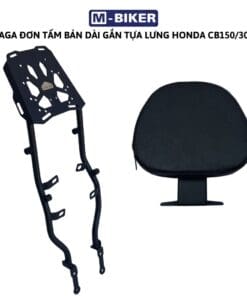 Baga gắn kèm tựa lưng cho người ngồi sau honda cb150/300 Baga sau kèm tựa lưng Honda CB150 / CB300