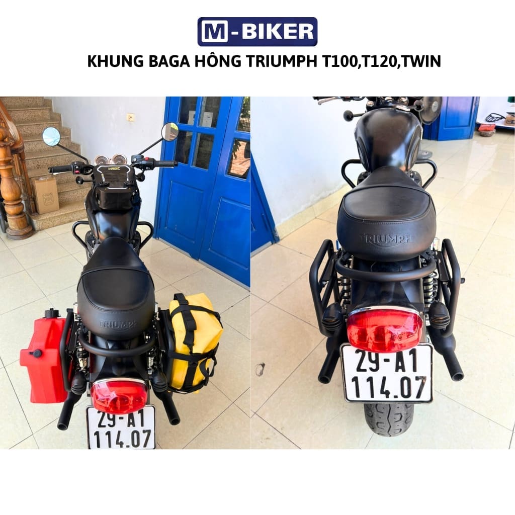Khung gắn bình xăng và túi hông triumph t100 t120 twin 6 images upload woo2Fd40ef43832560b7a2244a9455ce875f5