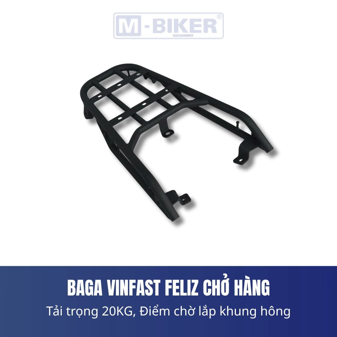 Baga Feliz Xe Điện Vinfast Chở Hàng Mbiker - Khung Sau Chịu Lực Cao Cấp, Tháo Lắp Thông Minh