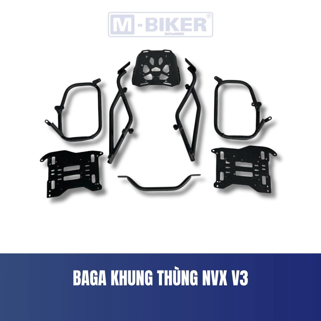 Baga NVX V3 Khung Thùng Hông MBIKER - Phụ Kiện Phượt Chịu Lực Cao Cấp Cho Yamaha NVX Đời Mới