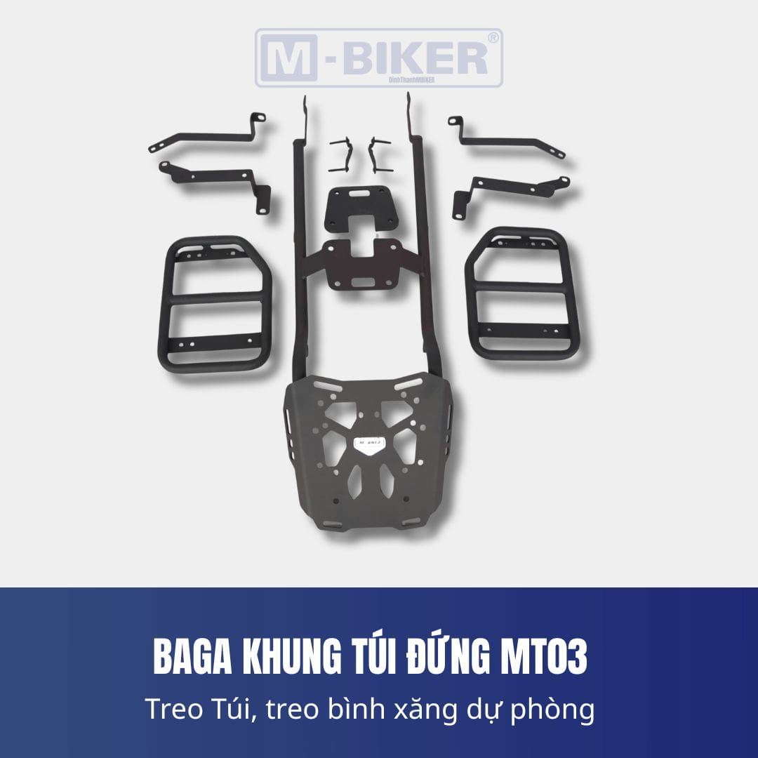Baga Sau Yamaha MT-03 Cảng Sau Gắn Thùng M-Biker 12 baga mT03 10