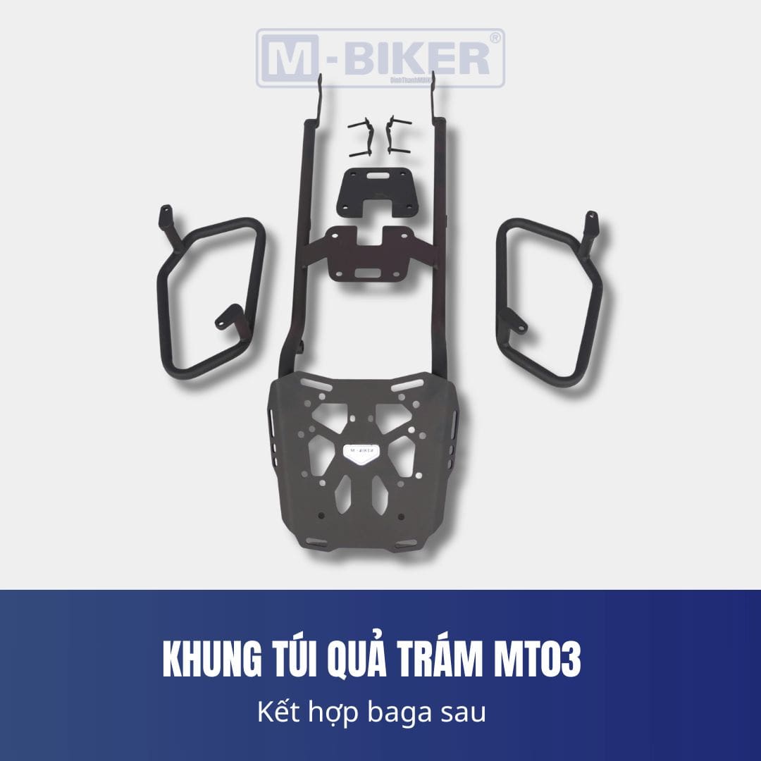 Baga Sau Yamaha MT-03 Cảng Sau Gắn Thùng M-Biker 5 baga mT03 3